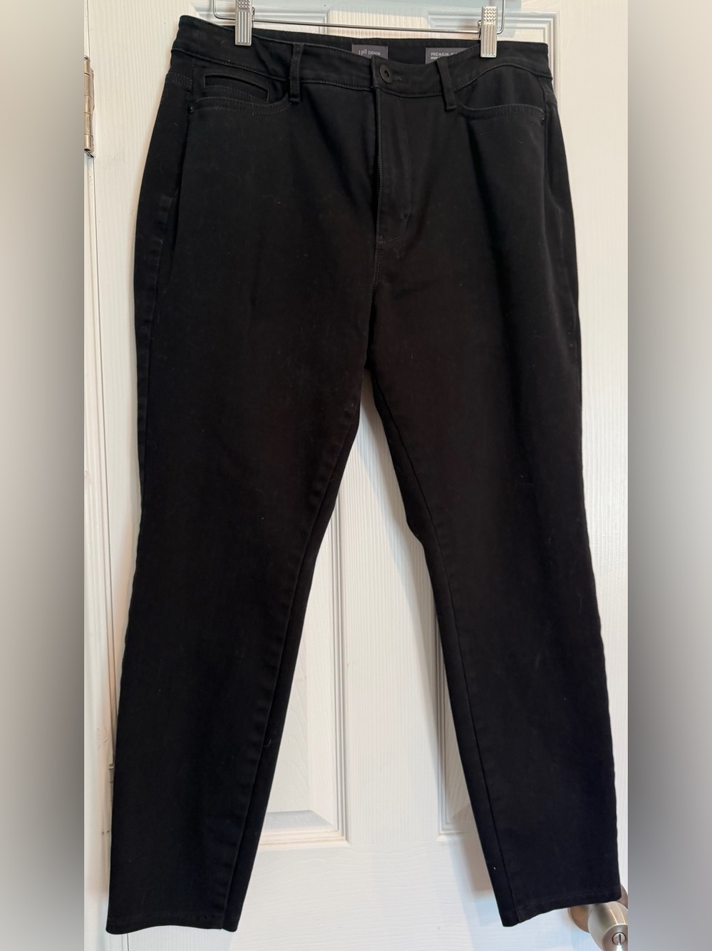 J Jill denim Premium Flex Black Straight Jeans